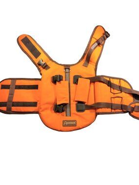 Aussie Naturals Dog Floatation Vest Blaze Orange Medium Pet Hunting Safety